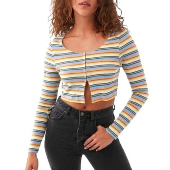 O'Neill Tops - NWT Raissa Stripe Cardigan Top, X- Small